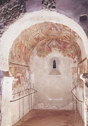 View of the Choir with Frescoes